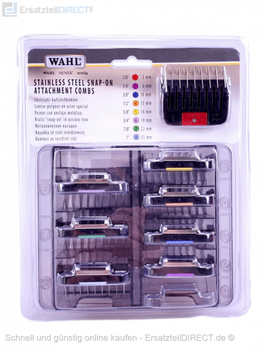 Profi Edelstahl Kamm-Set 3mm-25mm 1221 -1247