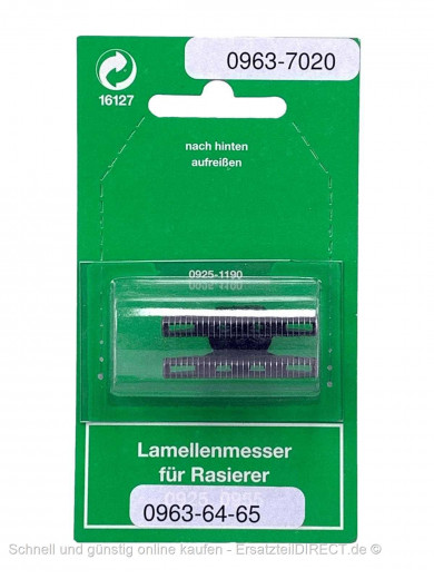 Rasierer Schermesser passend für 0963 0964 0965