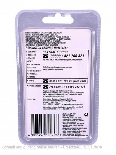 Rasierer Kombipack SP-290 (SP290) F4790