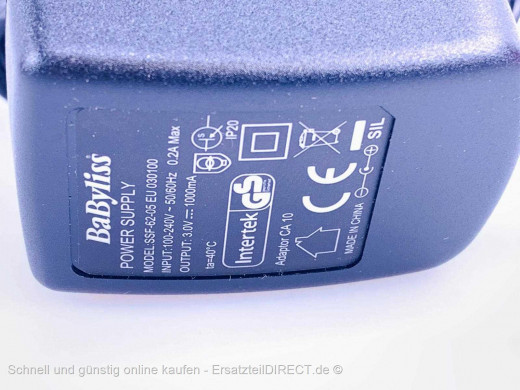 BaByliss Haartrimmer Ladegerät passend für E867E