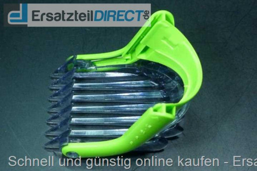 Kammaufsatz GRÜN passend für QC5040 (kurz 3-21mm)