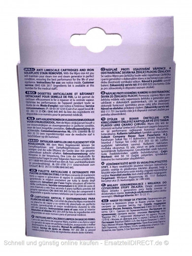 Bügeleisensohlen Reinigungsset inkl. Reinigerstick