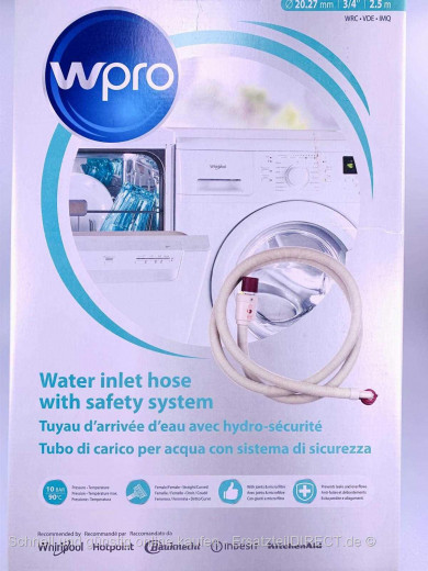 Wasser Zulaufschlauch +Sicherheitssystem 2.5m