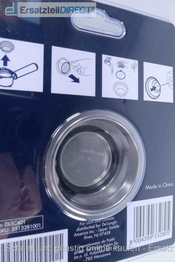 Espressomaschinen Filtereinsatz EC680 2T.