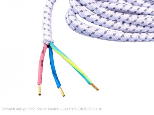 Universal Bügeleisen Anschlußkabel 3m + Stecker