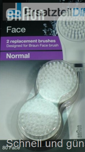 Braun Face Silk-épil 80 2x Gesichts-Bürstenköpfe