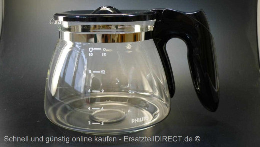 Kaffeekanne Glaskanne HD7461 HD7447 sw