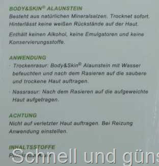 Body & Skin Alaunstein After Shave 110gr.