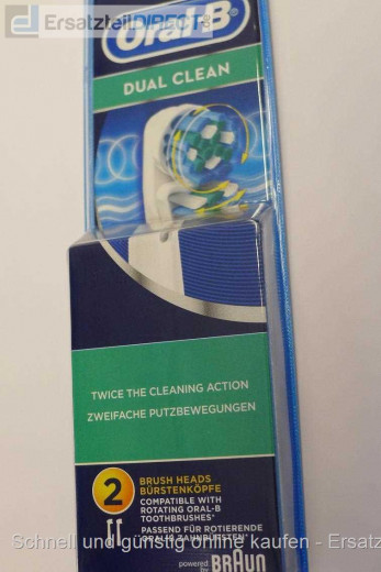 Zahnbürstenaufsatz Bürsten DualClean EB417-2