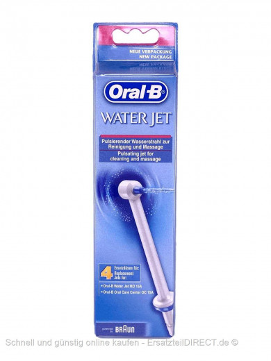 Oral-B WaterJet Ersatzdüsen ED15-4 (4 Stück Pack)