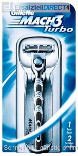 Gillette Mach 3 Turbo Naß-Rasierer (Apparat)