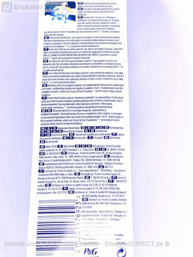 Zahnbürsten CrossAction Sensi EB60-8+2