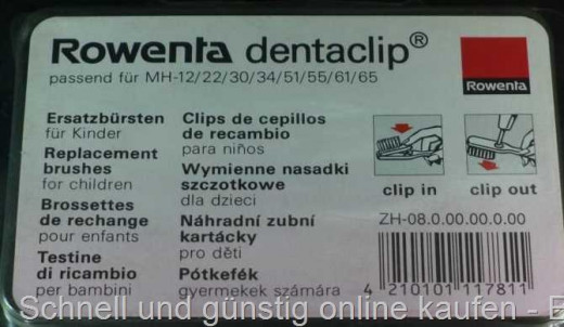 Kinder Ersatzbürsten Dentaclip ZH-08 4Stk.