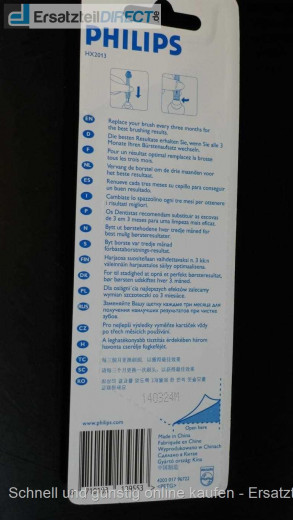 Ersatzbürste HX2013 passend für 1600er Serie -3er
