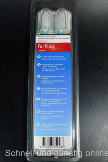 Ersatzbürste Sonicare Kids ab 7Jah. HX6044