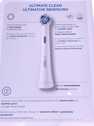 Zahnbürsten iO 4x Ultimative Reinigung weiß