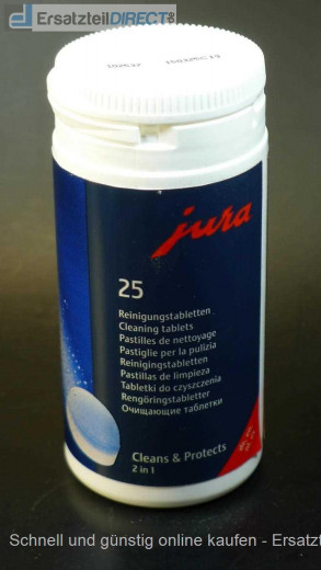Jura KaffeeAutomaten Reinigungstabletten 25er Dose