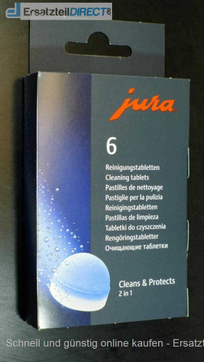 Jura KaffeeAutomaten Reinigungstabletten 6er Pack