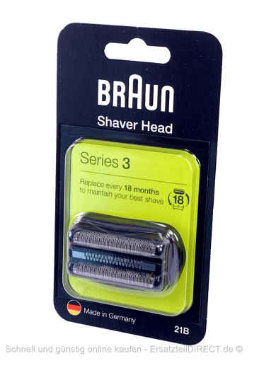 Braun Rasierer Kombipack Scherfolien + Klingen 21B