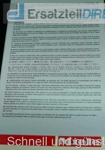 Active Air Clean-Filter SF-AA30 S300i-S858i