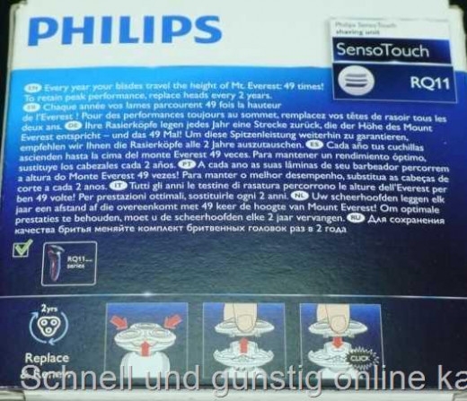 Rasierer Scherkopf RQ11/40 SensoTouch 2D