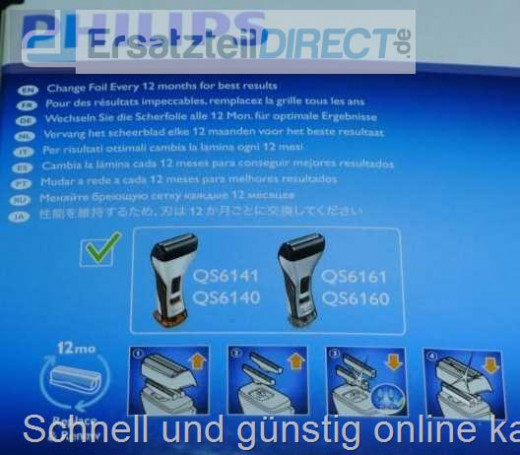 StyleShaver Scherfolie Klingenblock QS6101