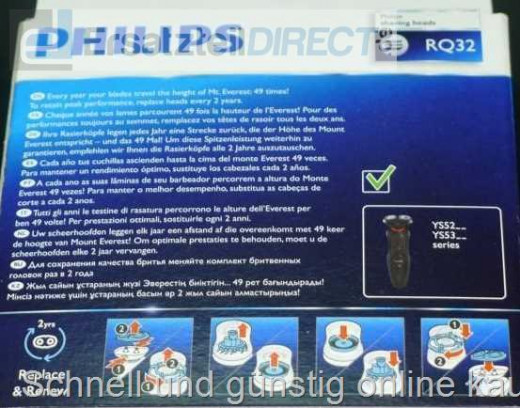 Rasierer BodyGroomer 2er-Scherköpfe RQ32