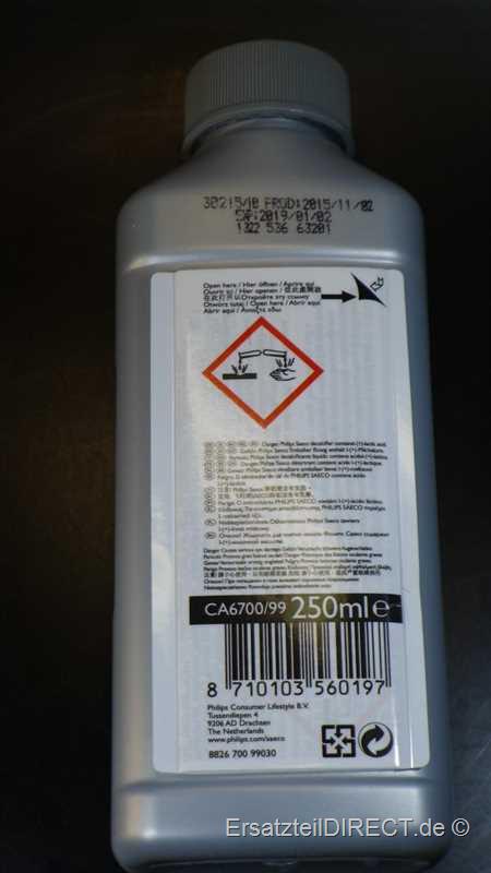 Entkalker CA6700 in der 250ml Flasche