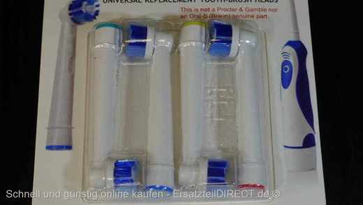 Toothbrush-Parts Aufsteckbürsten Rundkopf (4er)