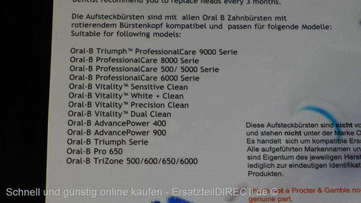 Toothbrush-Parts Aufsteckbürsten Rundkopf (4er)