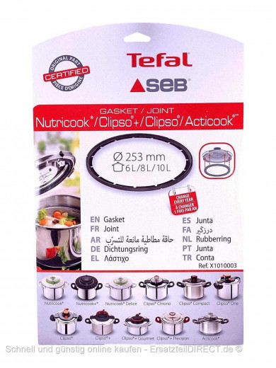 Tefal Schnellkochtopf Deckeldichtung Nutricook*