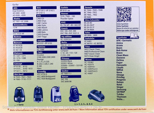 Staubsaugerbeutel Y101 - Samsung