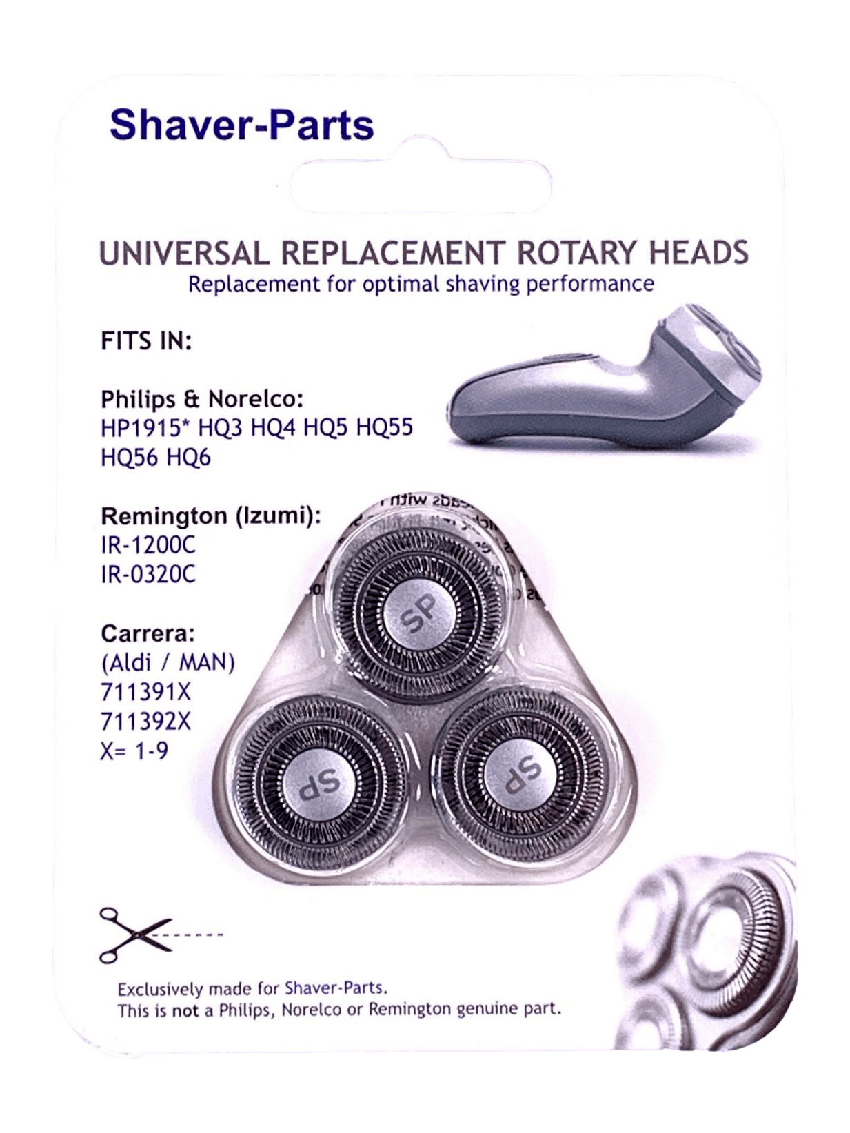 3er Universalscherköpfe doppelt Typ1