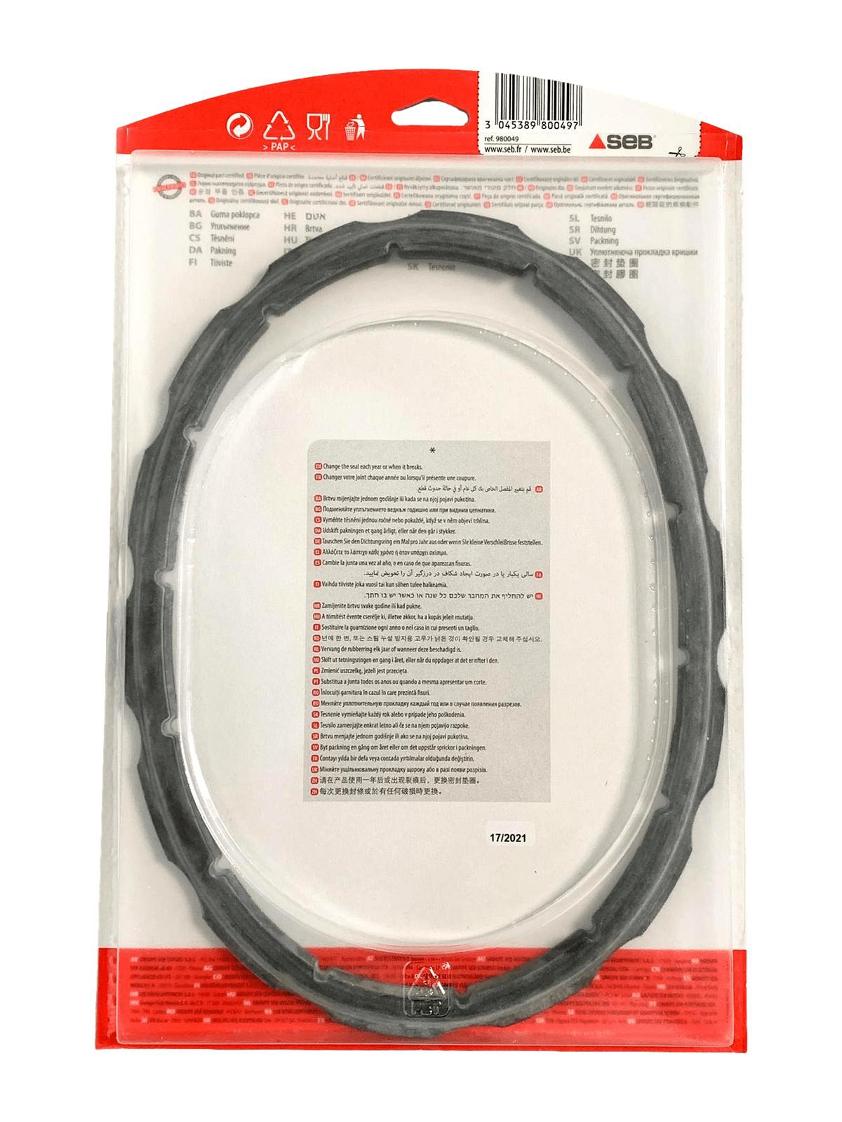 Schnellkochtopf Dichtung verwendbar passend für Clipso Oval 8L