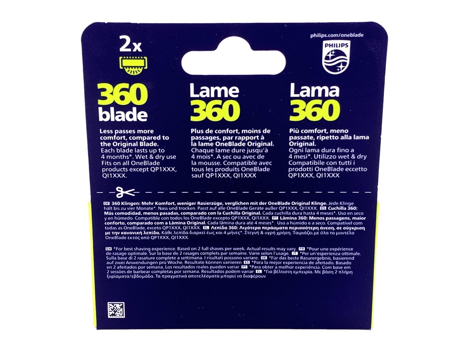 Barttrimmer 2x OneBlade QP2630 2724 QP2824