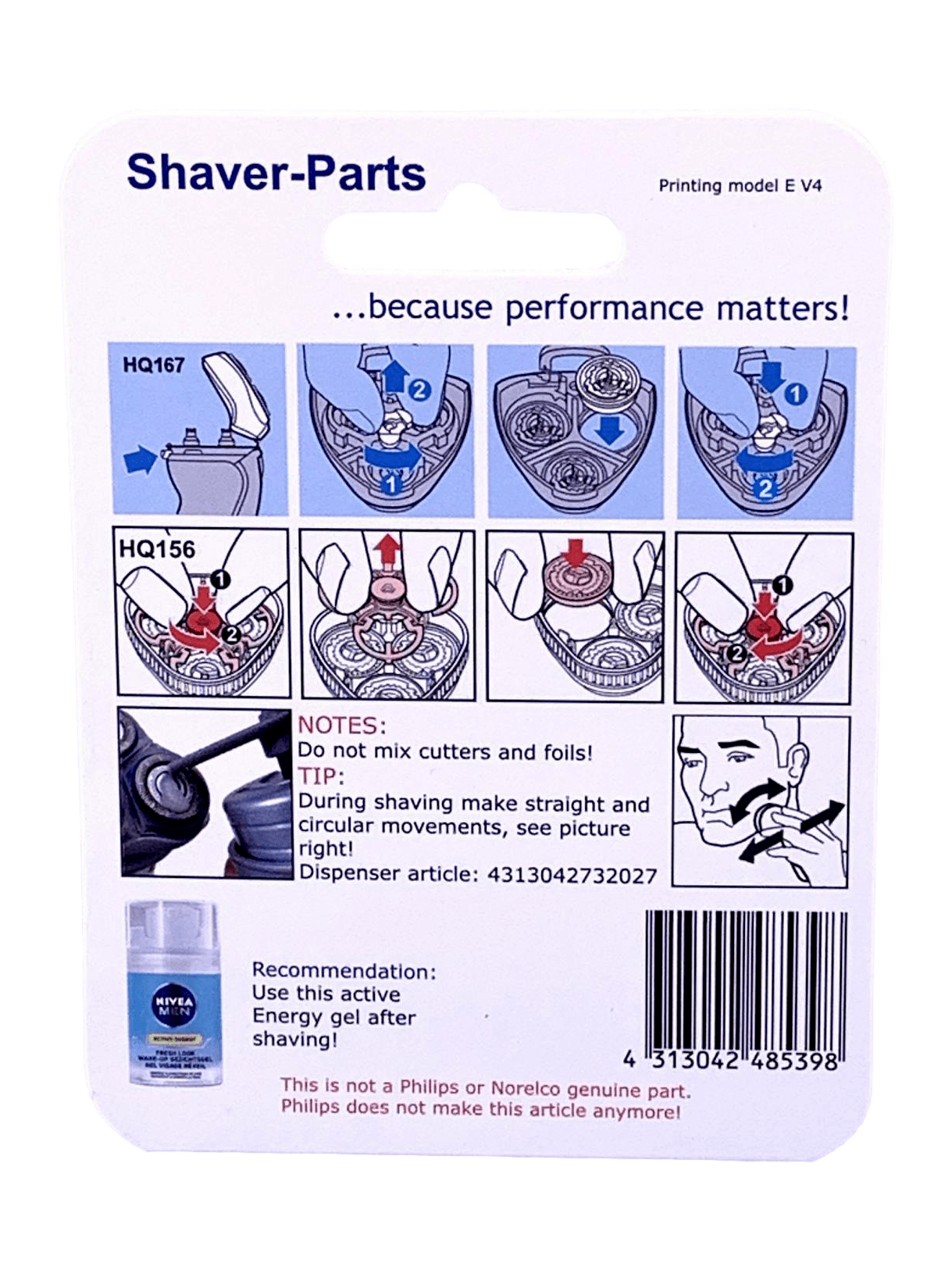 3er Scherköpfe Typ3 (HQ167 HQ156)