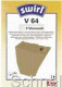 Staubsaugerbeutel V64 Vorwerk Kobold Folleto