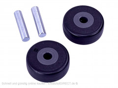 Staubsauger Laufrolle groß+Achse 2*Set BCS71