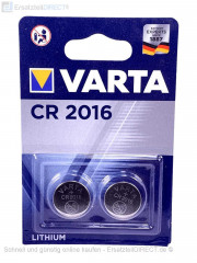 Varta Knopfzelle Lithium 3Volt 2x CR2016 Batterie
