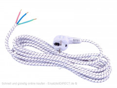 Universal Bügeleisen Anschlußkabel 3m + Stecker