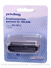 Rasierer Scherfolie 851.338 4 passend für 196.046