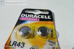 Duracell Knopfzelle LR43 B1 (2er-Pack) 186 KA43