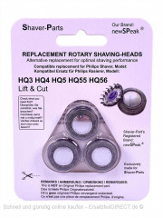 Rasierer Ersatzscherköpfe 3xHQ4*HQ5 HQ56