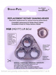 Rasierer Ersatz-Scherköpfe 3x HQ8* HQ177