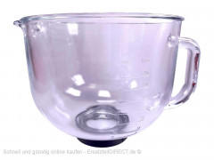 Küchenmaschine Glas-Rührschüssel verwendbar passend für KMX750