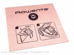 Bodenstaubsauger Beutel passend für RO2123 RO2121