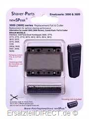 Rasierer Scherfolie +Klinge 3000 3600